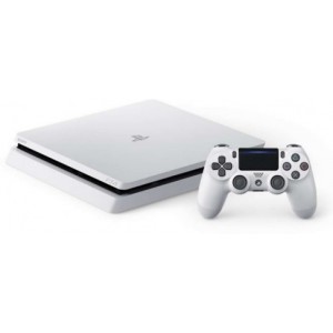 Game Console  Sony Playstation 4 Slim 500GB White, 1 x Gamepad (Dualshock 4)