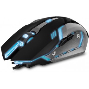 Gaming Mouse SVEN RX-G740, Optical 800-2400 dpi, 6 buttons, Silent ,Soft Touch, Backlight, Black,USB