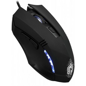 Gaming Mouse Qumo Nemesis, Optical, 1200-3200 dpi, 6 buttons, Soft Touch, 4 color backlight, USB