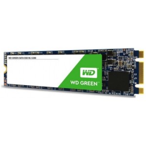 M.2 SATA SSD 120GB  Western Digital WDS120G2G0B  Green, Interface: SATA 6Gb/s, M.2 Type 2280, Sequential Read: 540 MB/s, Sequential Write: 430 MB/s, Max Random 4k: Read: 37,000 IOPS / Write: 63,000 IOPS, SanDisk 20-82-00469-2 controller, 3D NAND TLC