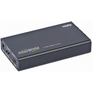 "Converts analog S-Video/Composite Video to HDMI Energenie ""DSC-SVIDEO-HDMI""
-  
  https://energenie.com/item.aspx?id=6813&lang=en"