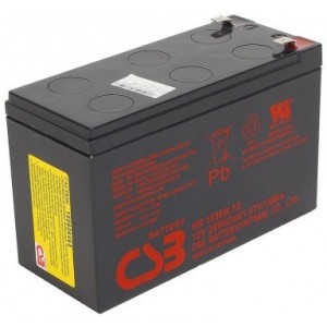 CSB Battery 12V 9AH, HR 1234W F2, 3-5 Years Life Time