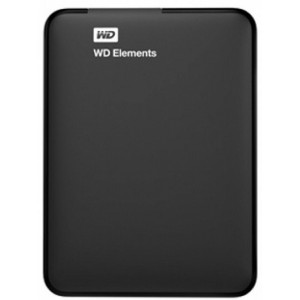 2.5" External HDD 2.0TB (USB3.0)  Western Digital "Elements", Grey, Durable design