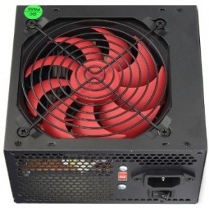 550W ATX Power supply HPC ATX-550W, 550W, 24 pin, 3xSATA cables, 120mm Red FAN, Black (sursa de alimentare/блок питания)