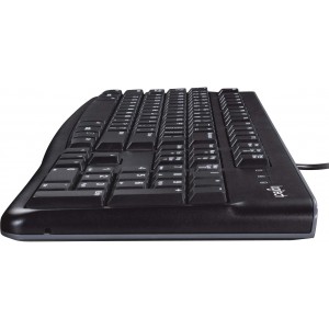 Logitech Wired Combo MK120, Keyboard & Mouse, Thin profile, Spill-resistant, Quiet typing, USB, Black, Russian Layout