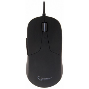 Gembird MUS-UL-01, Illuminated Optical Mouse, 2400dpi, 6-button, Rubber, USB, Black