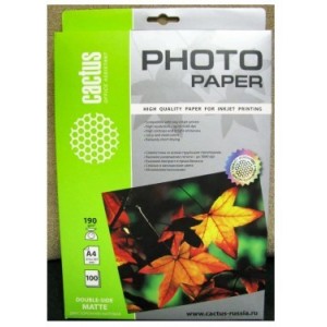 A4 190g 100p Everyday Matt Inkjet Photo Paper Barva