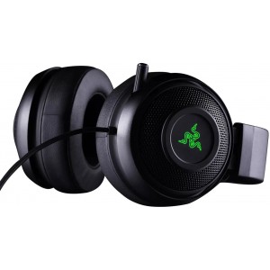 Headphone RAZER Kraken Black  / Gaming Headset, Retractable Unidirectional Microphone with quick mute toggle, 7.1 Surround Sound, 50 mm with Neodymium magnets, Cooling Gel-Infused Cushions, Cross-Platform Compatibility, Analog volume control wheel, Connec