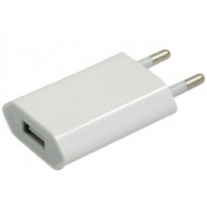 "Cover`X travel adapter, 1A
Input   : 100-240V ~50/60Hz   Max0.6A  Output: 5.0V-2.0A Standard USB interface - Plug and use White"