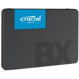 2.5" SSD 480GB  CRUCIAL BX500, SATAIII, SeqReads: 540 MB/s, SeqWrites: 500 MB/s,  7mm, Controller SMI SM2258XT, Micron's 64-layer 3D NAND TLC