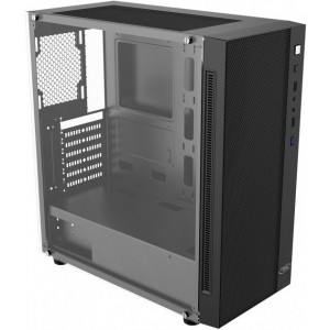 DEEPCOOL "MATREXX 55 MESH" ATX Case, with Side-Window (full sized 4mm thickness), Tempered Glass Side, without PSU, Tool-less, 1xUSB3.0, 2xUSB2.0 /Audio, Black