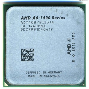 AMD A-Series X2 A6 PRO - 7400B Socket FM2+, 3.5-3.9GHz, 1MB L2, Intergrated Radeon R5 series, 65W 28nm, tray