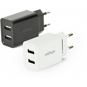 "Universal USB charger, Out:2 USB * 5V / up to 2.1A, In: CEE 7/4, mixed: Black&White, EG-U2C2A-03-MX
-  
 https://gembird.nl/item.aspx?id=10863"