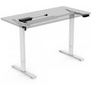 Flexispot Adjustable Desk ET114, White (1 Motor, Capacity: 80kg, Height Adjustment: 71cm-120cm, Speed: 25mm/s)