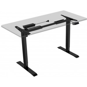 Flexispot Adjustable Desk ET114, Black (1 Motor, Capacity: 80kg, Height Adjustment: 71cm-120cm, Speed: 25mm/s)