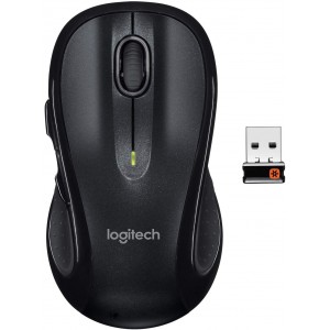 "Wireless Mouse Logitech M510, Optical, 1000 dpi, 7 buttons, Ambidextrous, Tilt scroll, 2xAA, Black
.                                                                                                                                                         