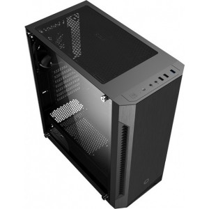 "Case ATX GAMEMAX Fortress TG, w/o PSU, 3x120mm fans, PWM Controller, Tempered Glass, USB3.0, Black
.                                                                        
Form Factor: : Midi ATX Tower  
Chassis: SPCC 0.5mm, Black painting interior
