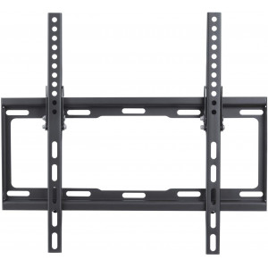 TV-Wall Mount for 26-52" - PureMounts "BT400", Tilted, up to 35kg, Tilt: 0/ -14°,  25mm wall distance, max.VESA 400x400, Steel black