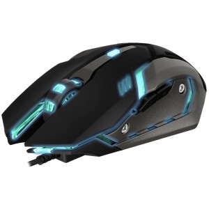 SVEN RX-G740 Gaming, Optical Mouse, 800/1200/1800/2400 dpi, 5+1 buttons (scroll wheel),  DPI switching modes, Two navigation buttons (Forward and Back), USB
