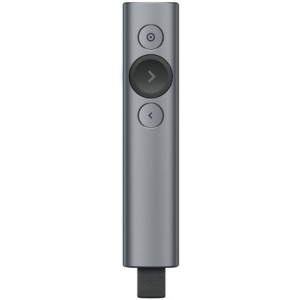 Presenter Logitech Spotlight, 3 buttons, Range: 30m, Bluetooth/2.4 Ghz, 85 mAh, Grey