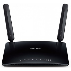 TP-LINK TL-MR6400 300Mbps Wireless N 4G LTE Router, build-in 4G LTE modem, support LTE (FDD/TDD)/DC-HSPA+/HSPA+/HSPA/UMTS/EDGE/GPRS/GSM, with 3x10/100Mbps LAN ports and 1x10/100Mbps LAN/WAN port, 300Mbps at 2.4GHz, 802.11b/g/n, 2 internal Wi-Fi antennas, 
