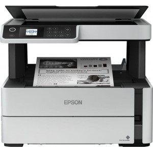  Epson EcoTank M2140 Monochrome Printer/Copier/Color Scanner, Duplex, A4, 1200 x 2400 dpi, 39 ppm, 3.7" LCD, 250-sheet Tray, USB 2.0, Black ink (11000 pages 5%), no cable USB www