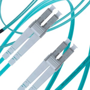 Fiber optic patch cords, Multimode OM4, LC-LC Duplex, 2M