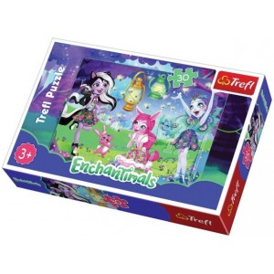 Trefl 18236 Puzzles - "30" - The magical world of Enchantimals / Mattel Enchantimals