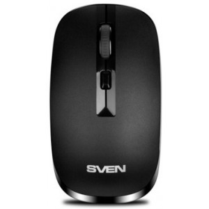 Wireless Mouse SVEN RX-260W, Optical, 800-1600 dpi, 4 buttons, Ambidextrous, Black