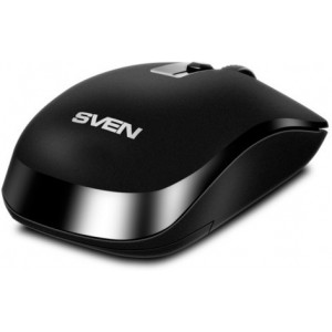 Wireless Mouse SVEN RX-260W, Optical, 800-1600 dpi, 4 buttons, Ambidextrous, Black