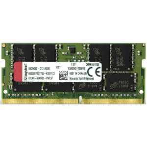 4GB DDR4-2400 SODIMM  Kingston ValueRam, PC19200, CL17, 1.2V  KVR24S17S6/4