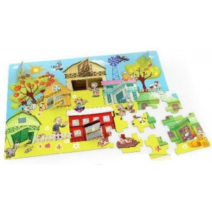 Puzzle 36 pcs. cu surprize Ferma