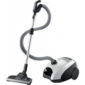 "Vacuum cleaner Samsung VC24FHNJGWQ/UK
, 2400W Power output, 3l  bag capacity, НЕРА13, EZClean Cyclone, 1 Crevice tool and Dust brush, telescopic tube, white "
