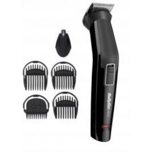 "Trimmer BABYLISS MT725E
, uni, rechargeable battery operation time 60 minutes, charging time 16 hours, 6 cutting lengths (1-3,5mm), cutting width 32mm, 5 attachment charging station, cleaning brush, oil, black "