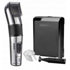 "Hair Cutter BABYLISS E977E
, mains operation/rechargeable battery operation  (operating time 60 minutes), 12 cutting lengths (5-24mm), silver "