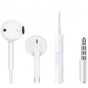 "Xmusic Stereo H/Free, analog Earpods X5, Lightning conector
Technical Specs Frequency range: 20-20000 Hz Sensitivity: 105dB Resistance: 16 Om Connector: 3.5 mm Cable length: 1.2m Microphone sensitivity: 42 dB Kit Stereo headset Bag for storage and tra