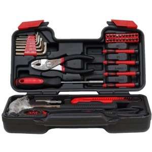 Tools Spacer, 39 pcs, varfuri de surubelnita (x20) , surubelnite (x4),patent, ciocan, ruleta, foarfeca, cutter, chei hexagonale (x8), "SPT-HOUSE-39"