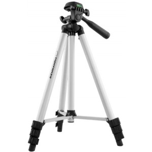Tripod ESPERANZA CYPRUS EF109, Max. height - 128 сm, Min. height - 41,5 cm, Max. load weight - 2 kg, 3-way panhead, removable quick release plate, 4-section aluminum legs, Quick lever lock, Rubber leg tip, Weight: 630g