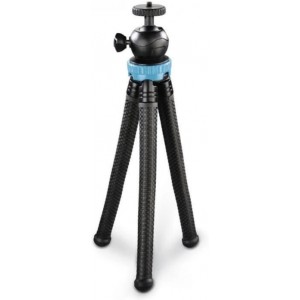 Hama 4607 "FlexPro" Tripod for Smartphone, GoPro and Photo Cameras, 27 cm, blue