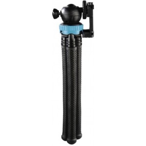 Hama 4607 "FlexPro" Tripod for Smartphone, GoPro and Photo Cameras, 27 cm, blue