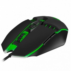 SVEN RX-G810 Gaming, Optical Mouse, 800-4000 dpi, 6+1 buttons (scroll wheel),  DPI switching modes, Two navigation buttons (Forward and Back),Soft Touch coating, USB, Black
