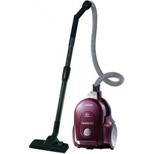 "Vacuum cleaner SAMSUNG VCC4325S3W/SBW
, 1600W power consumption, 350W suction power, 1,3L dust container capacity, microfilter, Normal/Carpet brush, crevice nozzle,upholstery nozzle, telescopic tube, wine "