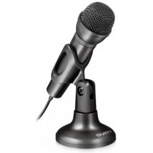 SVEN MK-500, Microphone, Desktop, On/off switch button, Flexible stand for rotation at any angle, Black