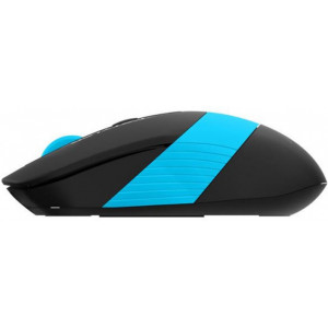 Wireless Mouse A4Tech FG10, Optical, 1000-2000 dpi, 4 buttons, Ambidextrous, 1xAA, Black/Blue, USB
