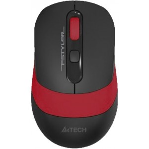 Wireless Mouse A4Tech FG10, Optical, 1000-2000 dpi, 4 buttons, Ambidextrous, 1xAA, Black/Red, USB