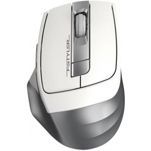 Wireless Mouse A4Tech FG35, Optical, 1000-2000 dpi, 6 buttons, Ergonomic, 1xAA, White/Silver, USB