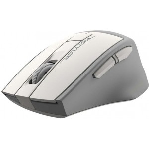 Wireless Mouse A4Tech FG30, Optical, 1000-2000 dpi, 6 buttons, Ergonomic, 1xAA, White/Grey, USB