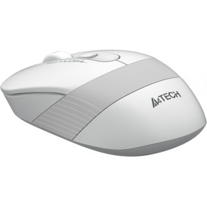 Mouse A4Tech FM10, Optical, 600-1600 dpi, 4 buttons, Ambidextrous, 4-Way Wheel, White/Grey, USB