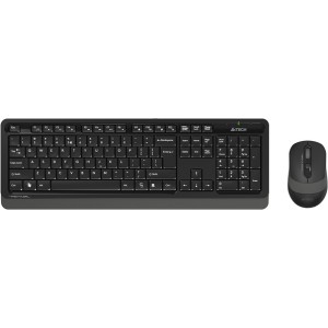 "Wireless Keyboard & Mouse A4Tech FG1010, Multimedia,Splash Proof, 1600 dpi,4 buttons, Black/Grey,USB
.                                                                                                                                                       