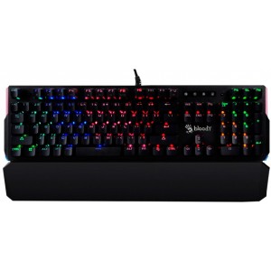 Gaming Keyboard Bloody B885N, Mechanical, Optical switch, Neon Glare, Wist rest, Black, USB